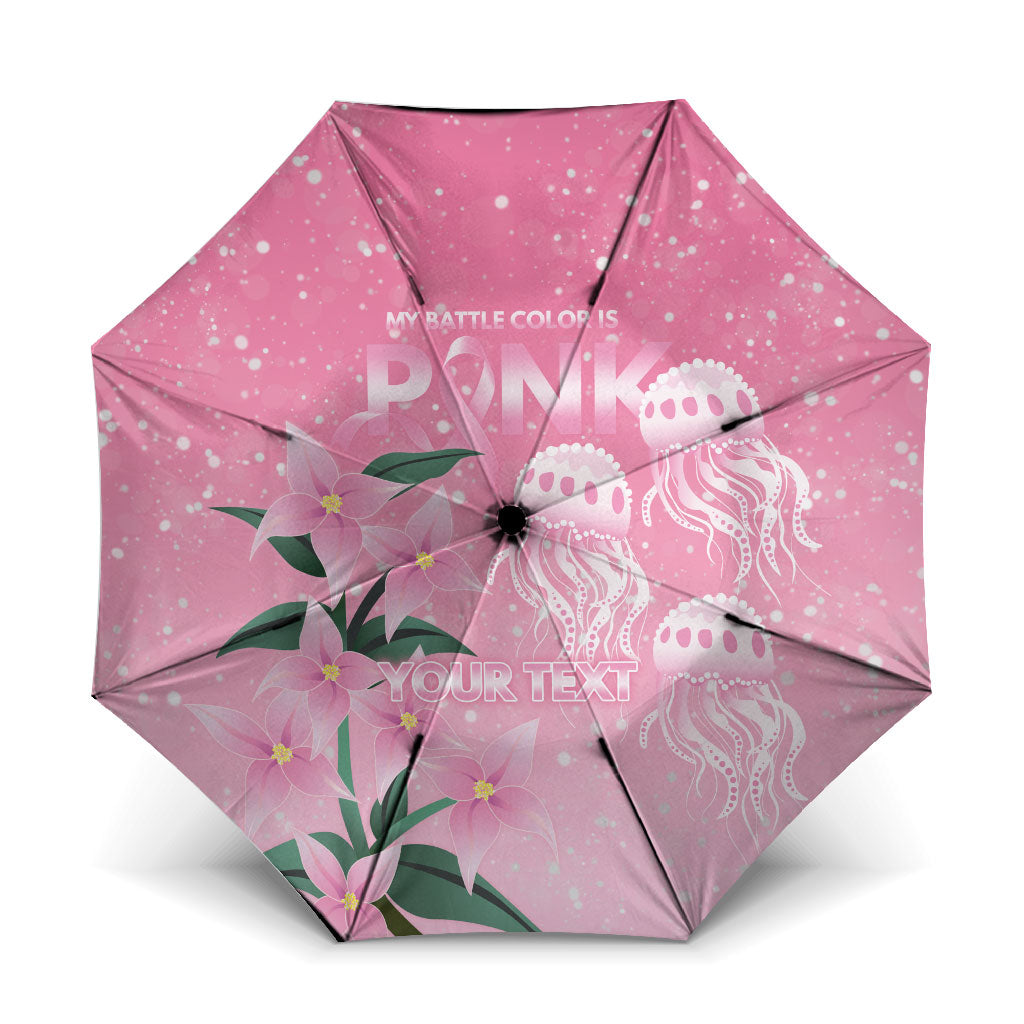 Personalised Pink Boronia of Hope Umbrella Australia’s Fight Against Breast Cancer Support