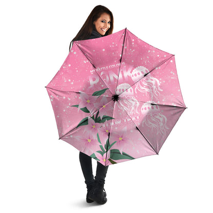 Personalised Pink Boronia of Hope Umbrella Australia’s Fight Against Breast Cancer Support