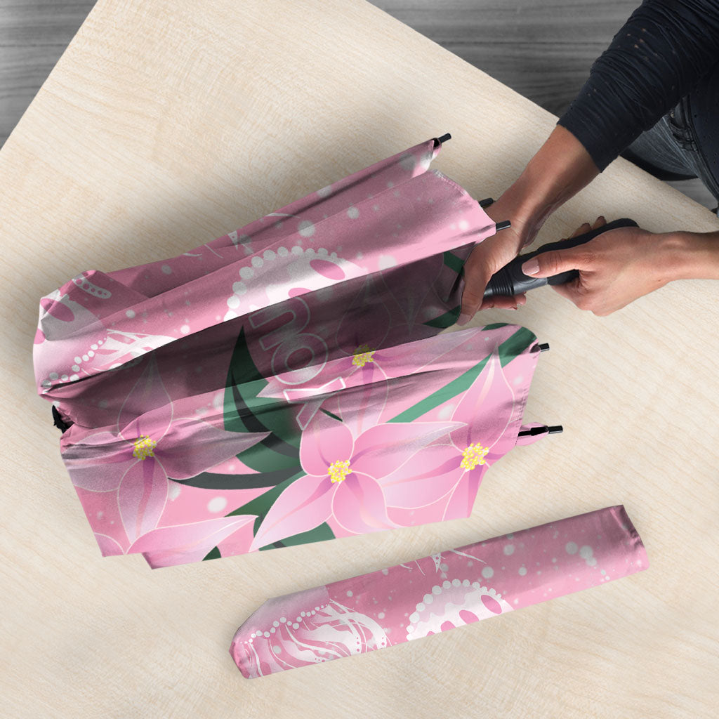 Personalised Pink Boronia of Hope Umbrella Australia’s Fight Against Breast Cancer Support