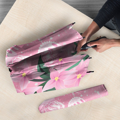 Personalised Pink Boronia of Hope Umbrella Australia’s Fight Against Breast Cancer Support