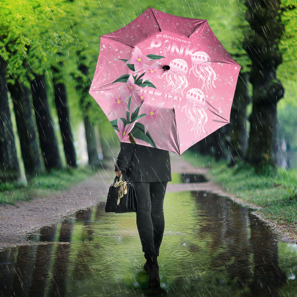 Personalised Pink Boronia of Hope Umbrella Australia’s Fight Against Breast Cancer Support