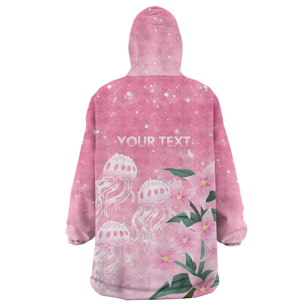 Personalised Pink Boronia of Hope Wearable Blanket Hoodie Australia’s Fight Against Breast Cancer Support