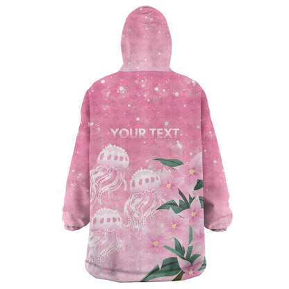 Personalised Pink Boronia of Hope Wearable Blanket Hoodie Australia’s Fight Against Breast Cancer Support