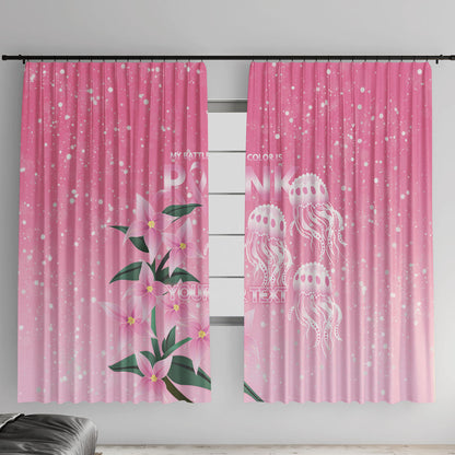 Personalised Pink Boronia of Hope Window Curtain Australia’s Fight Against Breast Cancer Support