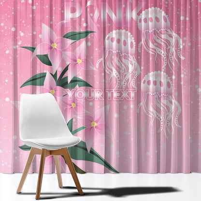 Personalised Pink Boronia of Hope Window Curtain Australia’s Fight Against Breast Cancer Support