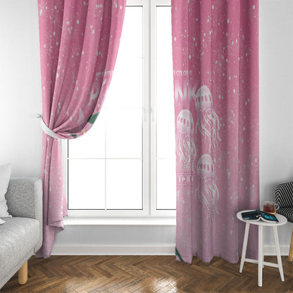 Personalised Pink Boronia of Hope Window Curtain Australia’s Fight Against Breast Cancer Support