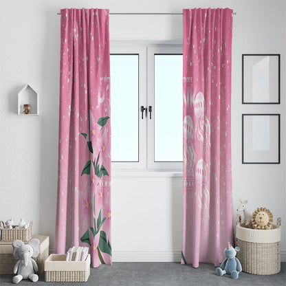 Personalised Pink Boronia of Hope Window Curtain Australia’s Fight Against Breast Cancer Support