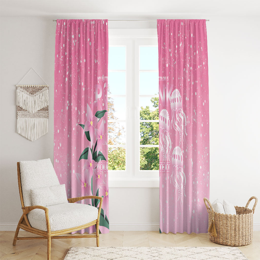 Personalised Pink Boronia of Hope Window Curtain Australia’s Fight Against Breast Cancer Support