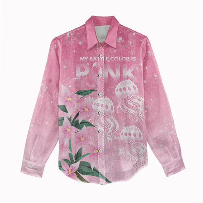 Personalised Pink Boronia of Hope Women Casual Shirt Australia’s Fight Against Breast Cancer Support