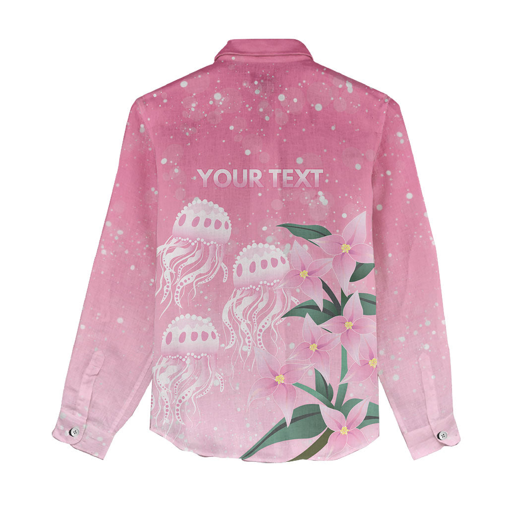 Personalised Pink Boronia of Hope Women Casual Shirt Australia’s Fight Against Breast Cancer Support