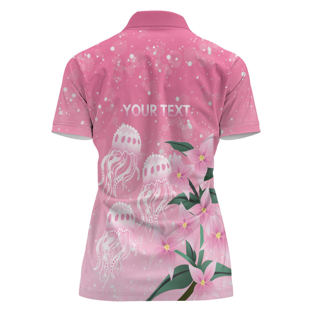 Personalised Pink Boronia of Hope Women Polo Shirt Australia’s Fight Against Breast Cancer Support