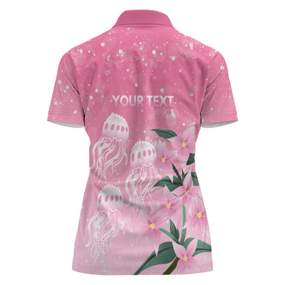 Personalised Pink Boronia of Hope Women Polo Shirt Australia’s Fight Against Breast Cancer Support