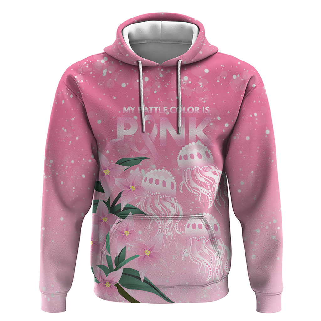 Personalised Pink Boronia of Hope Zip Hoodie Australia’s Fight Against Breast Cancer Support