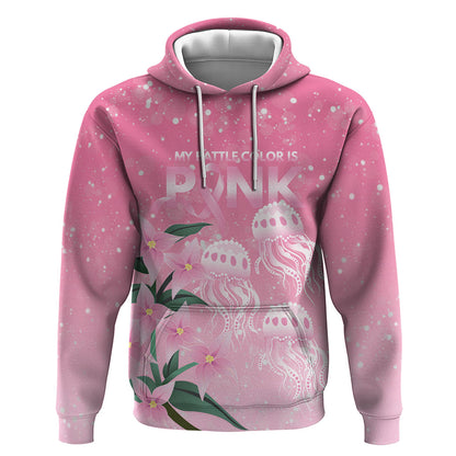 Personalised Pink Boronia of Hope Zip Hoodie Australia’s Fight Against Breast Cancer Support