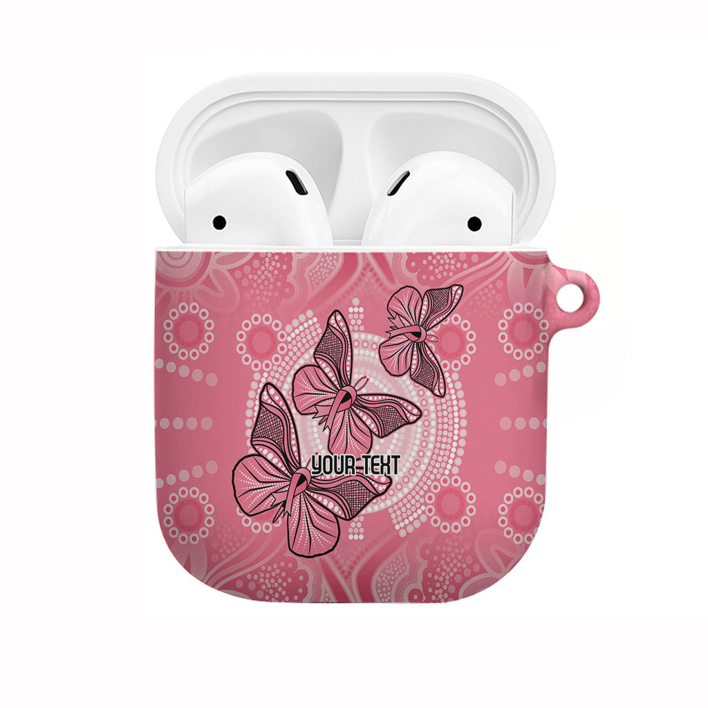 Personalized Pink Butterfly Spirit AirPods Case Australia’s Breast Cancer Support