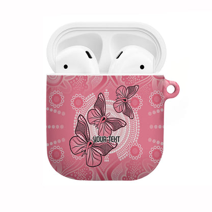 Personalized Pink Butterfly Spirit AirPods Case Australia’s Breast Cancer Support