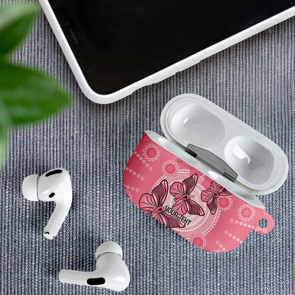 Personalized Pink Butterfly Spirit AirPods Case Australia’s Breast Cancer Support