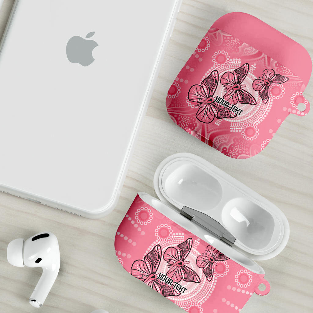 Personalized Pink Butterfly Spirit AirPods Case Australia’s Breast Cancer Support