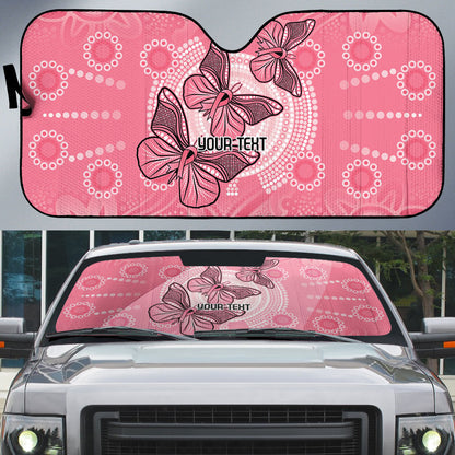 Personalized Pink Butterfly Spirit Auto Sun Shade Australia’s Breast Cancer Support