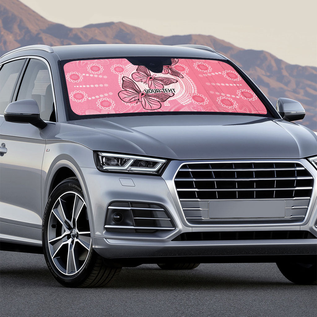 Personalized Pink Butterfly Spirit Auto Sun Shade Australia’s Breast Cancer Support