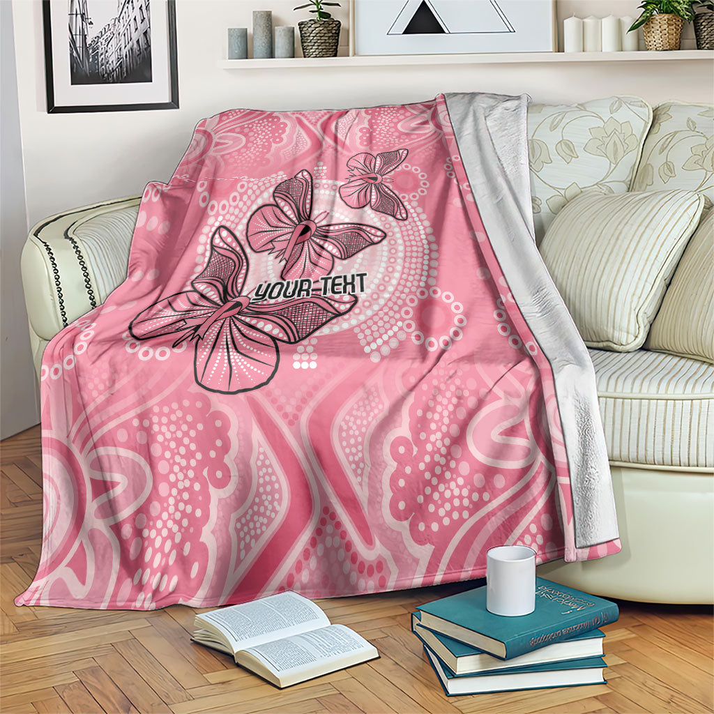 Personalized Pink Butterfly Spirit Blanket Australia’s Breast Cancer Support