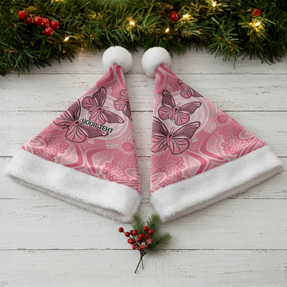 Personalized Pink Butterfly Spirit Christmas Santa Hat Australia’s Breast Cancer Support