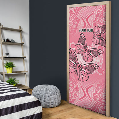 Personalized Pink Butterfly Spirit Door Cover Australia’s Breast Cancer Support
