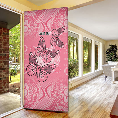 Personalized Pink Butterfly Spirit Door Cover Australia’s Breast Cancer Support