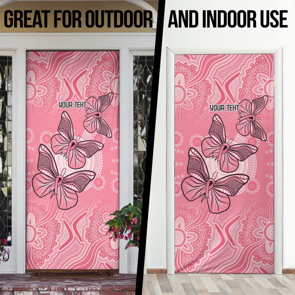 Personalized Pink Butterfly Spirit Door Cover Australia’s Breast Cancer Support
