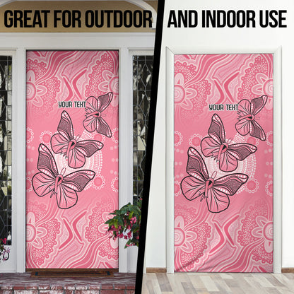 Personalized Pink Butterfly Spirit Door Cover Australia’s Breast Cancer Support