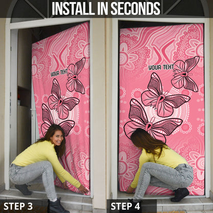 Personalized Pink Butterfly Spirit Door Cover Australia’s Breast Cancer Support