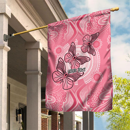 Personalized Pink Butterfly Spirit Garden Flag Australia’s Breast Cancer Support