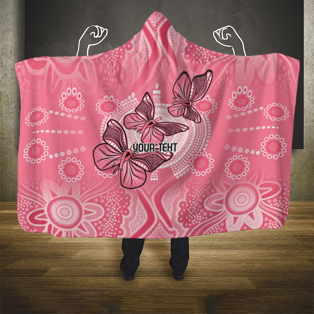 Personalized Pink Butterfly Spirit Hooded Blanket Australia’s Breast Cancer Support