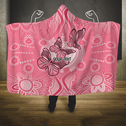 Personalized Pink Butterfly Spirit Hooded Blanket Australia’s Breast Cancer Support