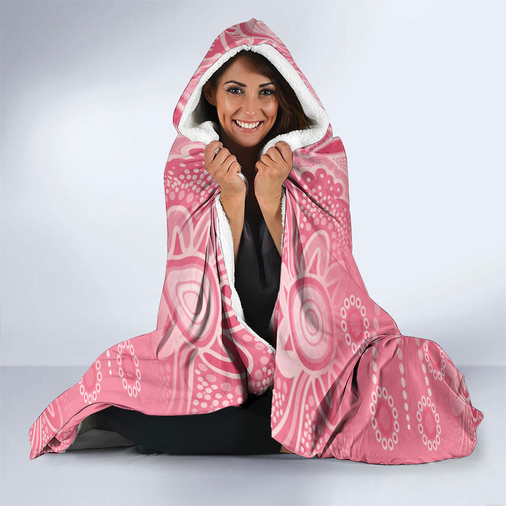 Personalized Pink Butterfly Spirit Hooded Blanket Australia’s Breast Cancer Support
