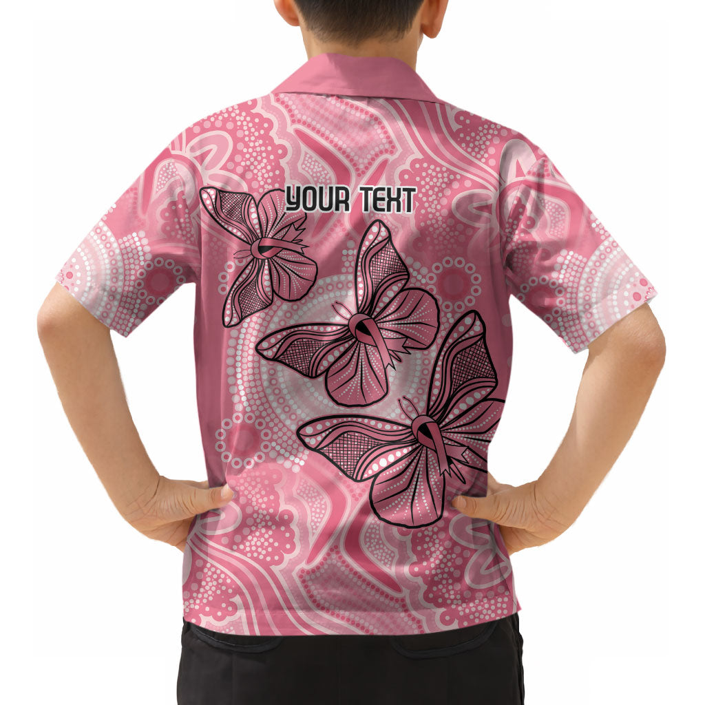 Personalized Pink Butterfly Spirit Kid Hawaiian Shirt Australia’s Breast Cancer Support