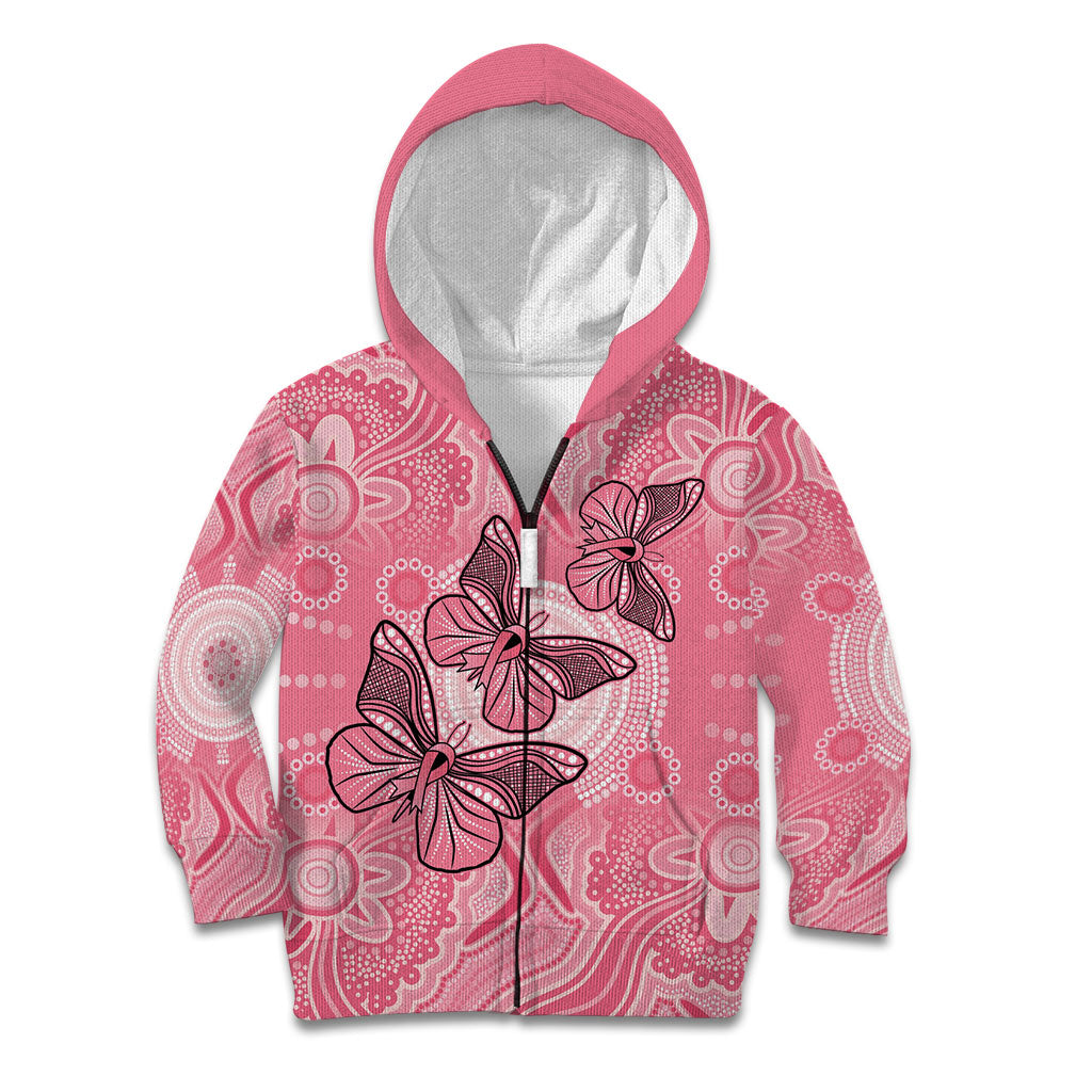 Personalized Pink Butterfly Spirit Kid Hoodie Australia’s Breast Cancer Support