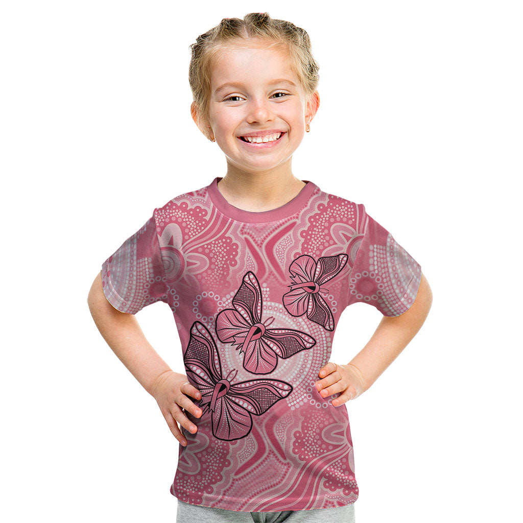 Personalized Pink Butterfly Spirit Kid T Shirt Australia’s Breast Cancer Support