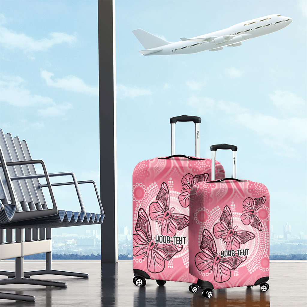 Personalized Pink Butterfly Spirit Luggage Cover Australia’s Breast Cancer Support
