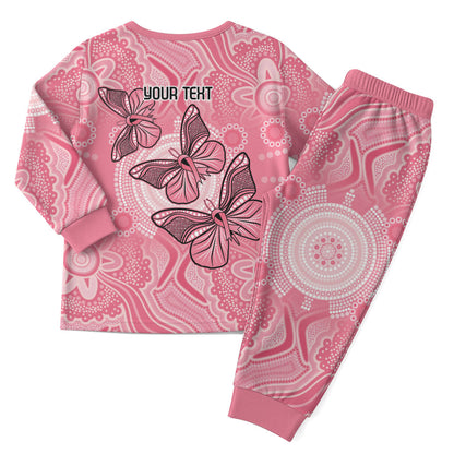 Personalized Pink Butterfly Spirit Christmas Pajama Set Australia’s Breast Cancer Support