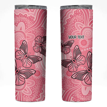 Personalized Pink Butterfly Spirit Skinny Tumbler Australia’s Breast Cancer Support