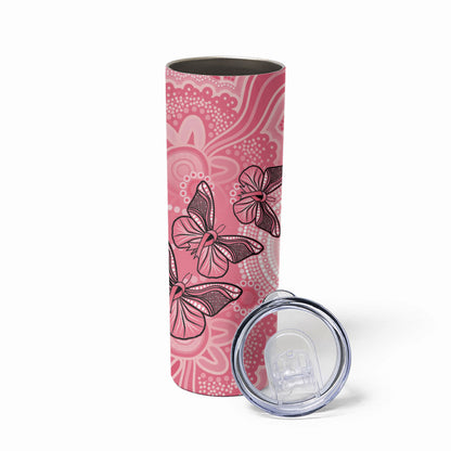 Personalized Pink Butterfly Spirit Skinny Tumbler Australia’s Breast Cancer Support