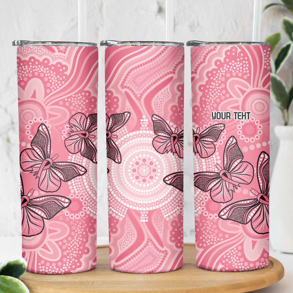 Personalized Pink Butterfly Spirit Skinny Tumbler Australia’s Breast Cancer Support