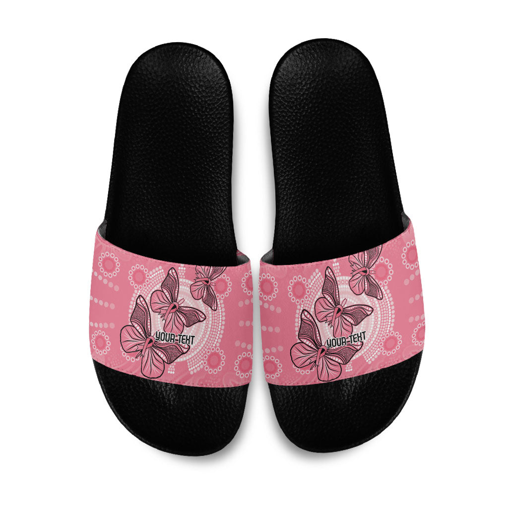 Personalized Pink Butterfly Spirit Slide Sandals Australia’s Breast Cancer Support