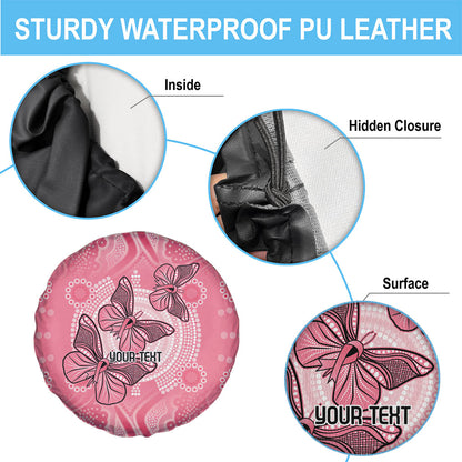 Personalized Pink Butterfly Spirit Spare Tire Cover Australia’s Breast Cancer Support