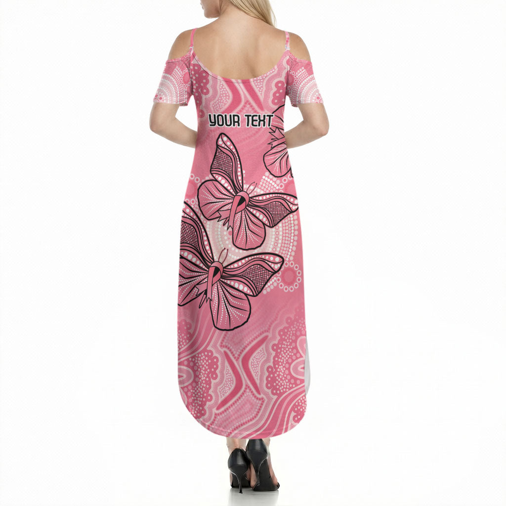 Personalized Pink Butterfly Spirit Summer Maxi Dress Australia’s Breast Cancer Support