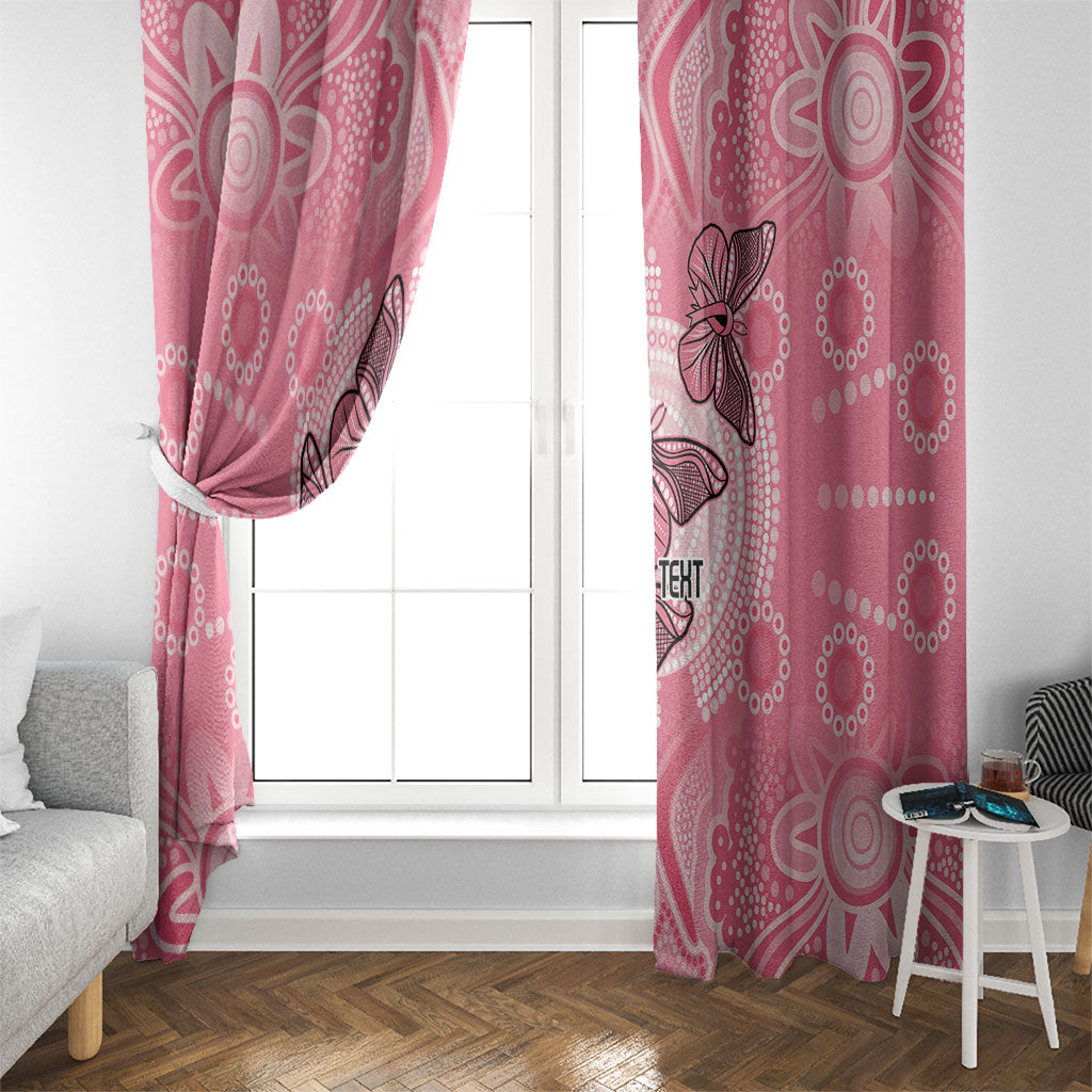 Personalized Pink Butterfly Spirit Window Curtain Australia’s Breast Cancer Support