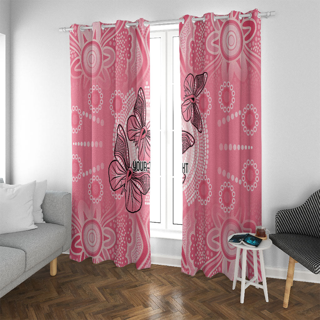 Personalized Pink Butterfly Spirit Window Curtain Australia’s Breast Cancer Support