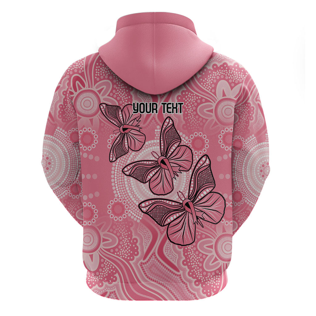Personalized Pink Butterfly Spirit Zip Hoodie Australia’s Breast Cancer Support