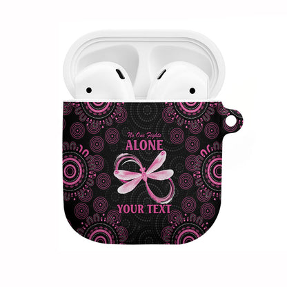 Personalized Pink Dragonfly Aboriginal of Hope AirPods Case Australia’s Breast Cancer Support